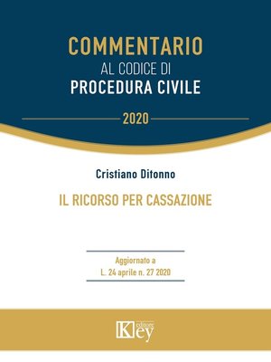 cover image of Il ricorso per Cassazione